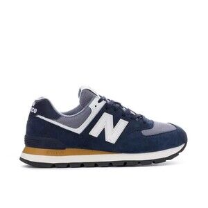 New Balance 574 Rugged  Mens Navy/White Shoes